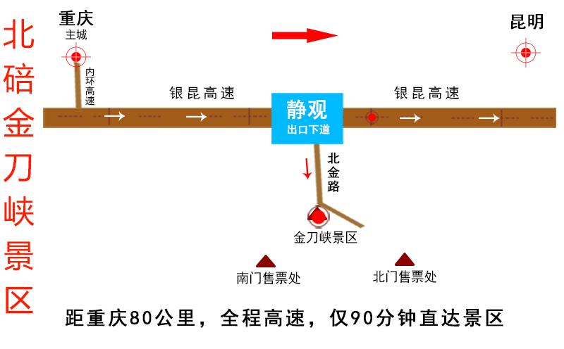 金刀峡景区路线